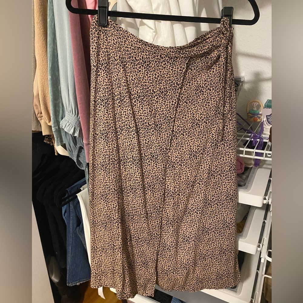 Cheetah print Wrap skirt